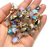 Natural Stone Pendants for DIY Jewelry Howlite Lapis Star