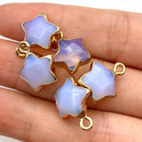 Natural Stone Pendants for DIY Jewelry Howlite Lapis Star