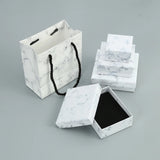 Small Paper Bag Cardboard Boxes for Jewelry Earrings Ring Necklace Packaging
