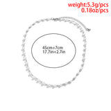 Short Choker Necklace Men Beaded Chain Jewelry Collar