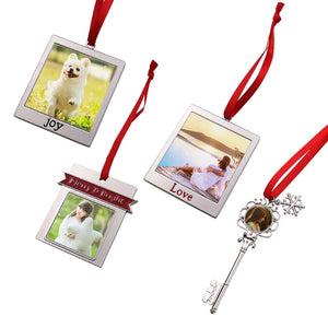 Snowflake Metal Key Pendant DIY Creative Gift for Christmas