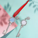 Snowflake Metal Key Pendant DIY Creative Gift for Christmas