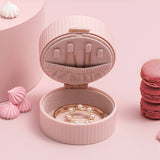 Portable 2-Layer Jewelry Box Organizer Display Travel Case