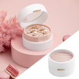 Portable 2-Layer Jewelry Box Organizer Display Travel Case