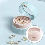 Portable 2-Layer Jewelry Box Organizer Display Travel Case