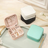 Portable Jewelry Packaging Case Necklace Ring Earrings Organizer Box