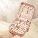 Portable Jewelry Packaging Case Necklace Ring Earrings Organizer Box