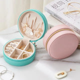 Portable Jewelry Packaging Case Necklace Ring Earrings Organizer Box