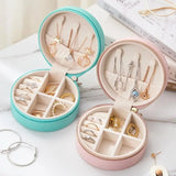 Portable Jewelry Packaging Case Necklace Ring Earrings Organizer Box