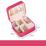 Portable Jewelry Packaging Case Necklace Ring Earrings Organizer Box