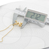 Small Rabbit Pendants Necklace Stainless Steel Letter Sweater Chain Long Plated