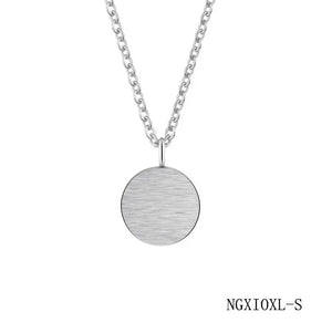 Small Round Rose Necklace Pendant Women Jewelry Girl