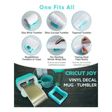 Silicone Cup Cradle with Slot for Crafting Tumblers, 2 Angle Supports