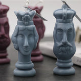 Small 3D King/Queen Face Shape Silicone Mold for DIY Decoration