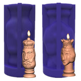 Small 3D King/Queen Face Shape Silicone Mold for DIY Decoration