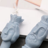 Small 3D King/Queen Face Shape Silicone Mold for DIY Decoration