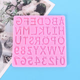Alphabet Number Silicone Casting Resin Molds For DIY Epoxy Pendants