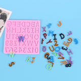 Alphabet Number Silicone Casting Resin Molds For DIY Epoxy Pendants