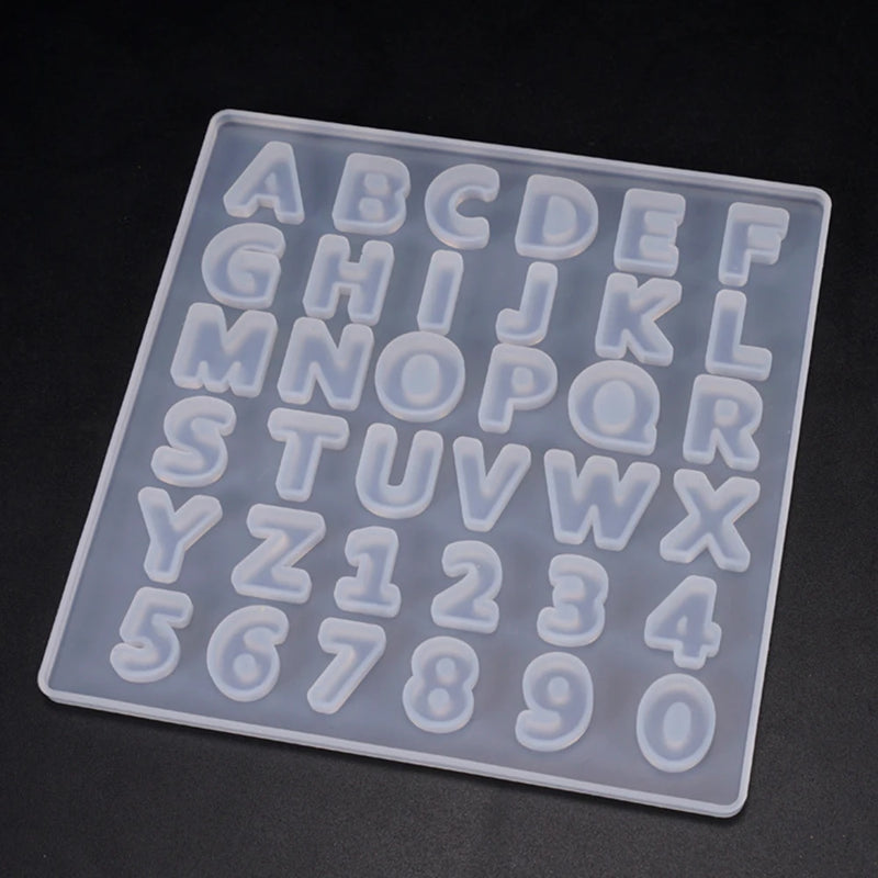 Small Alphabet Number Silicone Molds for Resin Jewelry DIY