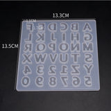 Small Alphabet Number Silicone Molds for Resin Jewelry DIY