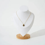 Small Wooden Jewelry Showcase Stand Necklace Display Frame