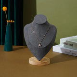 Small Wooden Jewelry Showcase Stand Necklace Display Frame