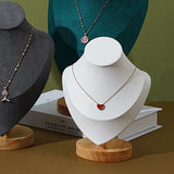 Small Wooden Jewelry Showcase Stand Necklace Display Frame