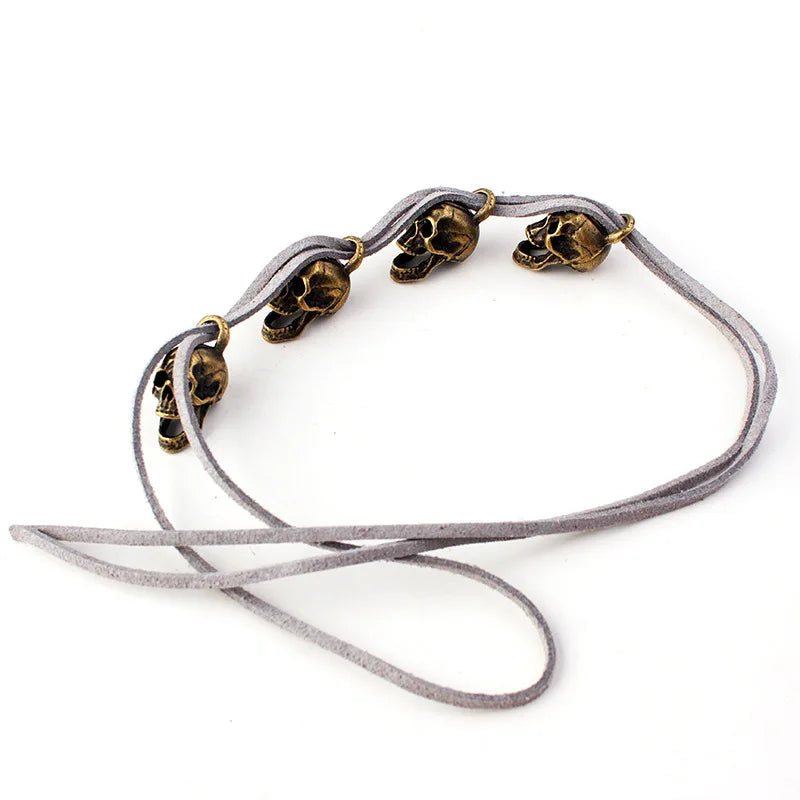 Skull Metal Hair Beads Dreadlock Hair Styling Accessories