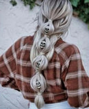 Skull Metal Hair Beads Dreadlock Hair Styling Accessories
