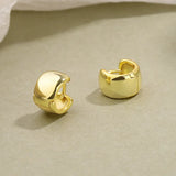 18K Real .925 Silver Ear-Bone Hoop Earring Charms