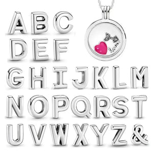 Small Tiny Letter Charms For Pendant Box Necklace Ring DIY