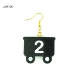 Small Train Alphanumeric Resin Mold Letter Home Decoration Mold Jewelry