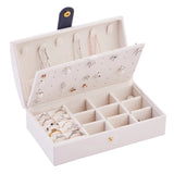 Small Travel Jewelry Box with Mirror Mini Portable Leather Jewelry Storage Box