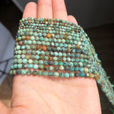 African Turquoise Waist Beads 2-4mm Loose Stone Beads 15''