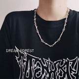 Wire Brambles Iron Choker Necklace Unisex Gothic Punk Style Bracelet