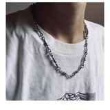 Wire Brambles Iron Unisex Choker Necklace Gothic Punk Style Thorns Chain