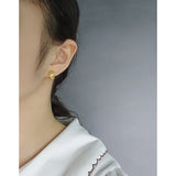 925 Sterling Silver Cross Textured Earrings