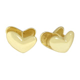 Large Love Earrings, 925 Sterling Silver, Female Texture