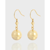 Round Ball Earrings 925 Sterling Silver Ear Hook