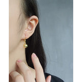 Round Ball Earrings 925 Sterling Silver Ear Hook
