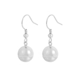 Round Ball Earrings 925 Sterling Silver Ear Hook