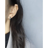 Minimalist Silver Bubble Earrings, 925 Sterling Silver