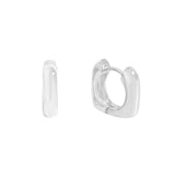 Minimalist U-shaped Circular Arc Earrings, 925 Sterling Silver