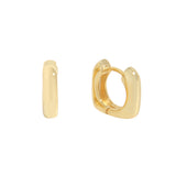 Minimalist U-shaped Circular Arc Earrings, 925 Sterling Silver