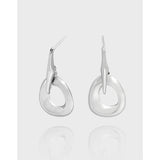 Irregular Silver Ring Earrings 925 Sterling Silver