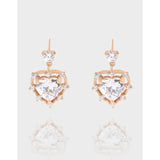 Small Zircon Earrings 925 Silver Female Texture
