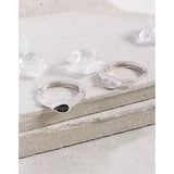 Geometric Water Drop Zircon Ear Buckle, 925 Sterling Silver