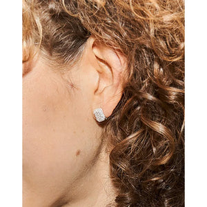 Micro Inlaid Zircon 925 Sterling Silver Diamond Earrings