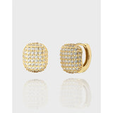 Micro Inlaid Zircon 925 Sterling Silver Diamond Earrings