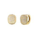 Micro Inlaid Zircon 925 Sterling Silver Diamond Earrings